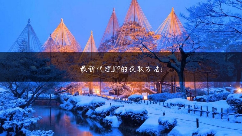 最新代理IP?的获取方法! (https://www.jjyimin.com/) 代理IP 第1张
