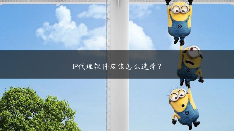 IP代理软件应该怎么选择？ (https://www.jjyimin.com/) 代理IP 第1张