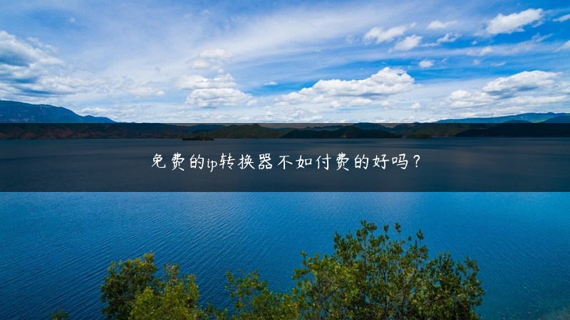 免费的ip转换器不如付费的好吗？ (https://www.jjyimin.com/) 代理IP 第1张