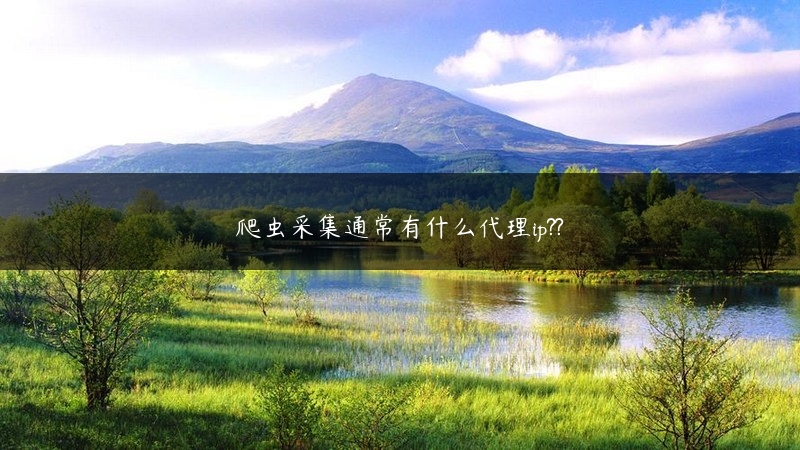 爬虫采集通常有什么代理ip?? (https://www.jjyimin.com/) 代理IP 第1张