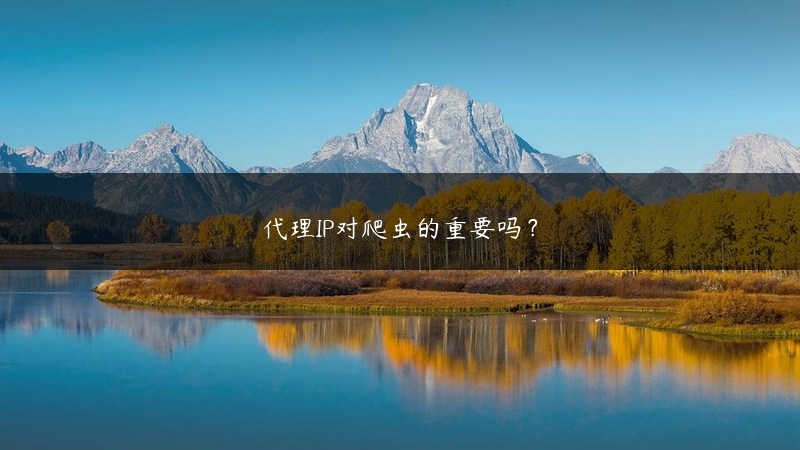 代理IP对爬虫的重要吗？ (https://www.jjyimin.com/) 代理IP 第1张