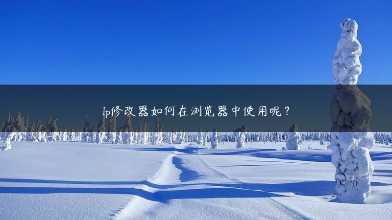 Ip修改器如何在浏览器中使用呢？ (https://www.jjyimin.com/) 代理IP 第1张