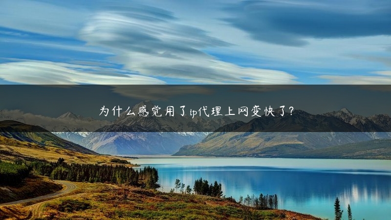 为什么感觉用了ip代理上网变快了? (https://www.jjyimin.com/) 代理IP 第1张