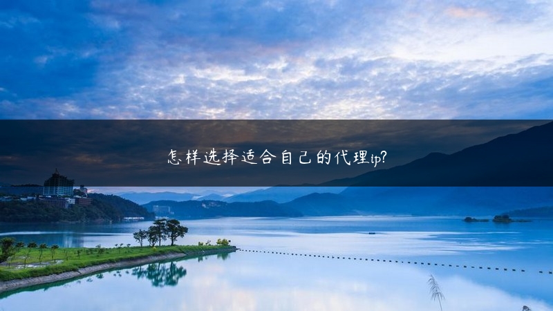 怎样选择适合自己的代理ip? (https://www.jjyimin.com/) 代理IP 第1张