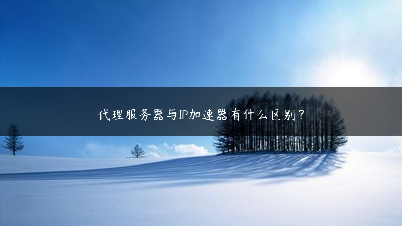 代理服务器与IP加速器有什么区别？ (https://www.jjyimin.com/) 代理IP 第1张