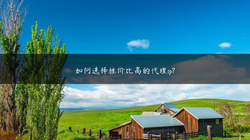 如何选择性价比高的代理ip? (https://www.jjyimin.com/) 代理IP 第1张